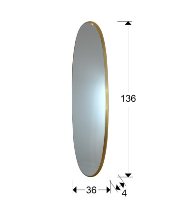 ARIES-ESPEJO OVAL136X36 ORO